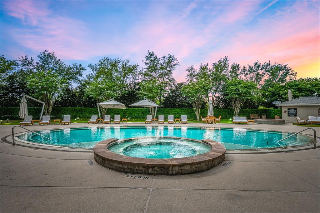 The Greenway Pool & Spa area with relaxation spaces